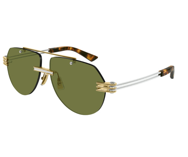 極美品 BOTTEGA VENETA ボッテガ ヴェネタ キャットアイ メタルフレーム サングラス ブラック BV1116S 中古 58946 –  Casanova Vintage