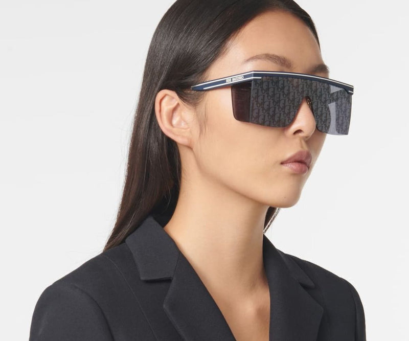 Christian Dior Diorclub M1u Monogram-lens Flat-top Sunglasses - ShopStyle