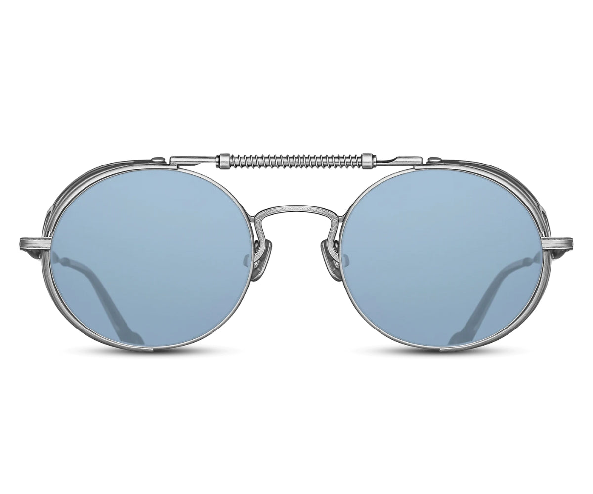Buy Matsuda Sunglasses 2809H V2 Brushed Silver Blue Limited Edition 500 52 GEM OPTICIANS GEM Opticians