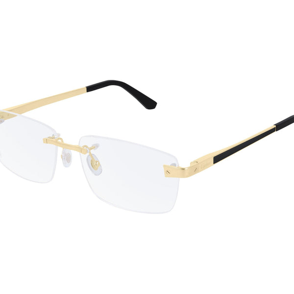Cartier ct0201o 001 metal mens eyeglasses discount