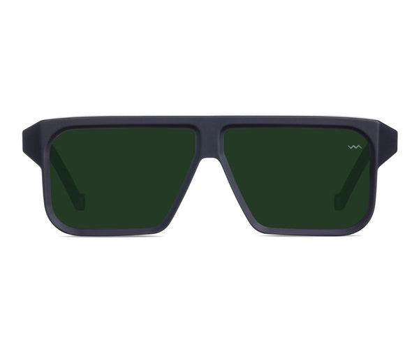 Vava Eyewear_Sunglasses_WL0003_BLACK MATT GREEN LENS_59_00