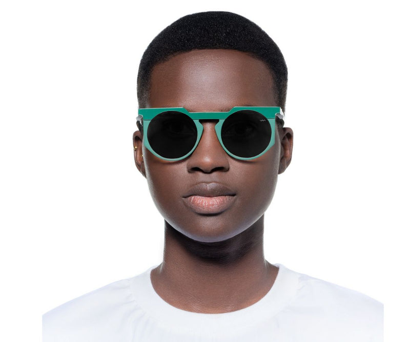 Vava Eyewear_Sunglasses_WL0026_GREEN BLACK_52_Model 1
